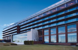 Aluminum drainpipes of　Nihondaira hotel